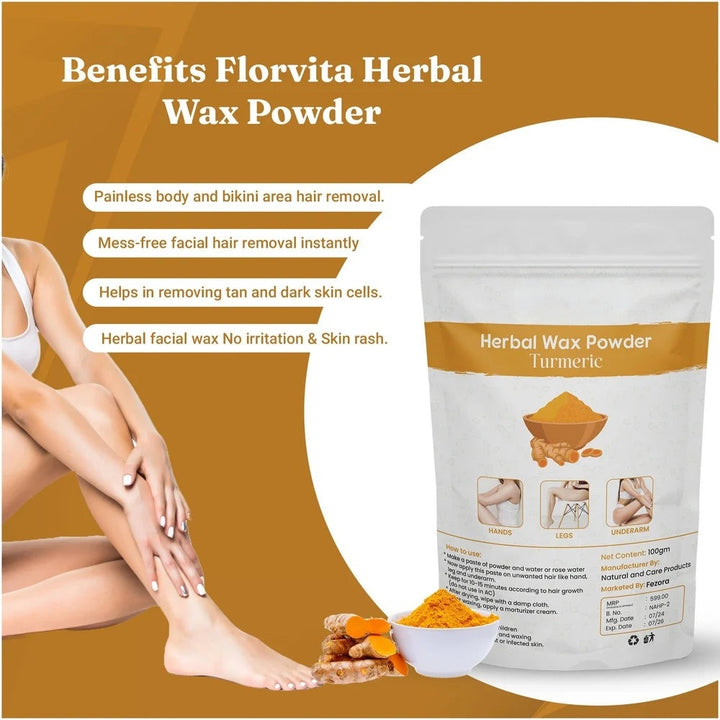 Vedamantra Turmeric Facial Wax — Pack of 3 (Best Value)