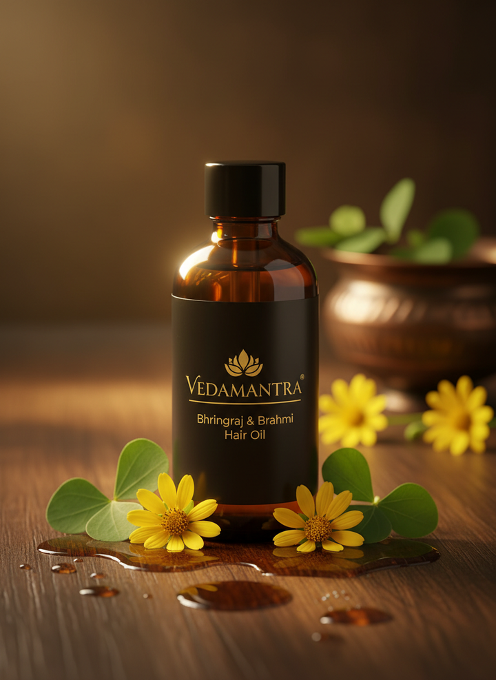 Bhringraj & Brahmi Hair Oil — Hair Fall, Scalp Nourishment & Growth