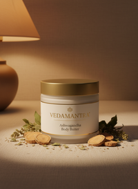 Vedamantra Ashwagandha Body Butter — Branded Product Photo