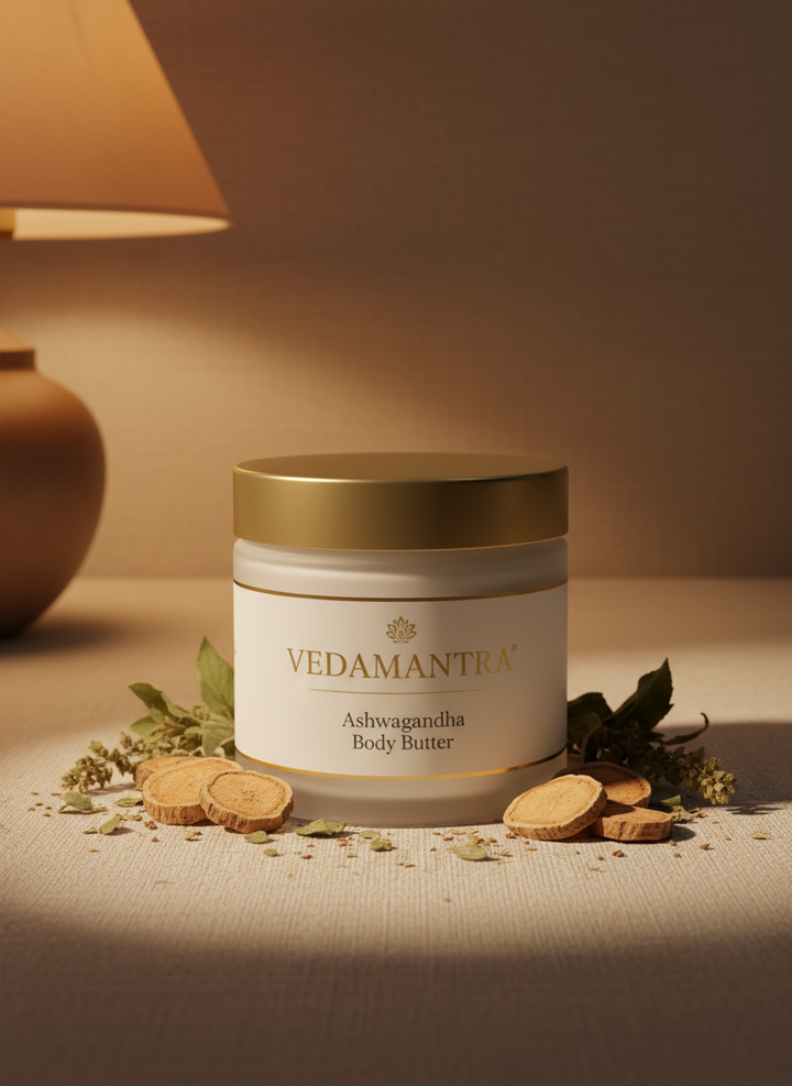 Vedamantra Ashwagandha Body Butter — Deep Moisture, Stress Relief & Night Repair