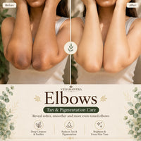 Vedamantra Turmeric Wax — Elbows Before After