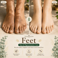 Vedamantra Turmeric Wax — Feet Before After