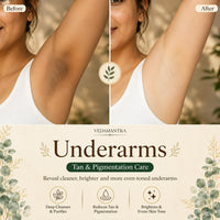 Vedamantra Turmeric Wax — Underarms Before After